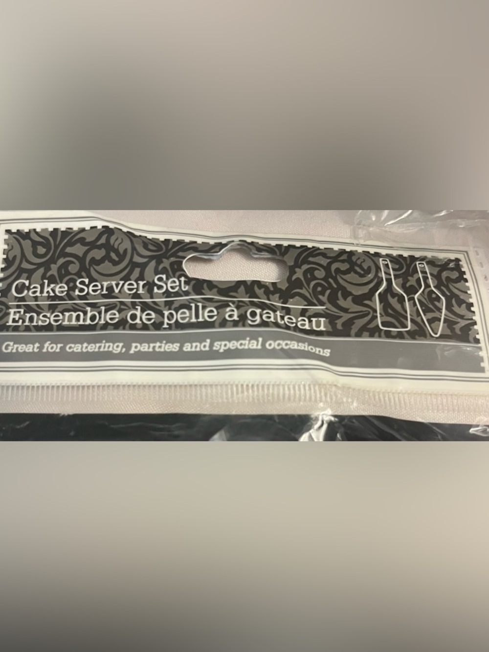 GREENBRIER Clear Plastic Wine, Cake Knife, Spatula, Spoon & Fork Party Bundle. - Picture 5 of 7